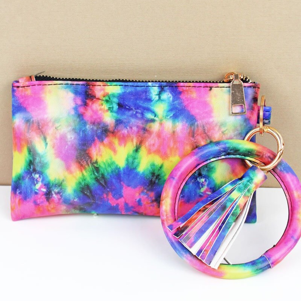 Tie Dye Bangle Wristlet